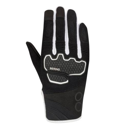 Mănuși Moto din Textil BERING BREEZE · Negru / Alb 