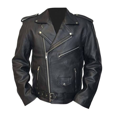 Geacă Casual Stiul Moto din Piele WILD WEST LFI-208 · Negru 