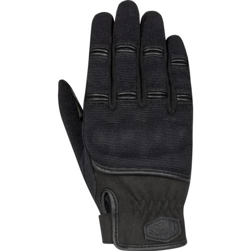 Mănuși Moto Damă din Piele & Textil SEGURA LADY PALMER · Negru 