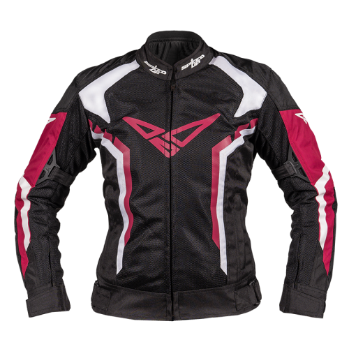 Geacă Moto Damă de Vară din Textil SPEED UP PACE LADY · Negru / Roz 