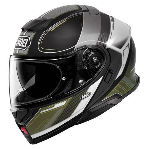 Cască Moto Flip-Up SHOEI NEOTEC 3 SHARPEN TC-11 · Negru / Verde 