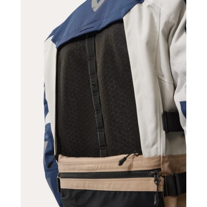 Geacă Moto Touring din Textil REVIT SAND 5 H2O · Gri / Albastru  - 11