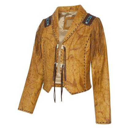 Geacă Cowboy Damă din Piele WILD WEST Azteca 