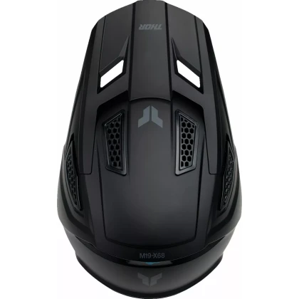Cască Enduro - Cross THOR FLEET BLACKOUT · Negru  - 3