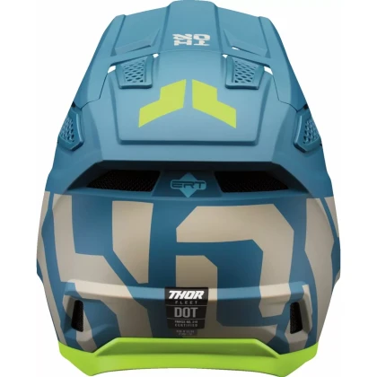 Cască Enduro - Cross THOR FLEET FORGE · Albastru / Galben  - 1