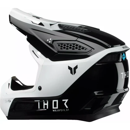 Cască Enduro - Cross THOR FLEET STORM · Negru / Alb  - 2