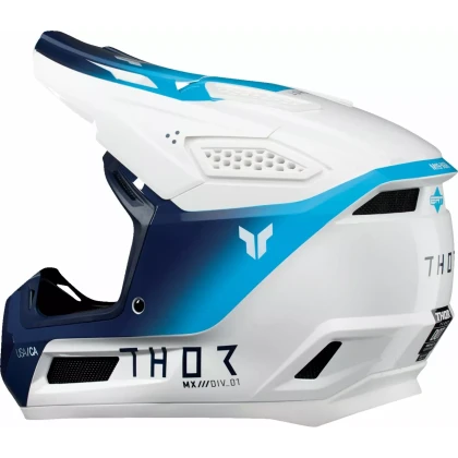 Cască Enduro - Cross THOR FLEET STORM · Alb / Albastru  - 2
