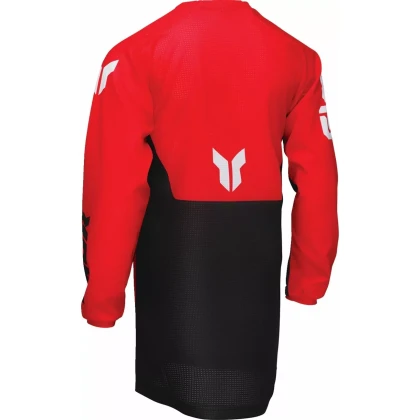 Tricou Enduro - Cross Copii THOR LAUNCHMODE Forge · Negru / Roșu / Alb  - 1