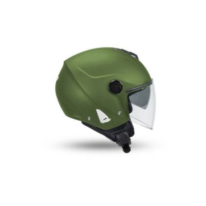 Cască Moto Open Face UFO PLAST NIXIE · Verde Mat  - 2