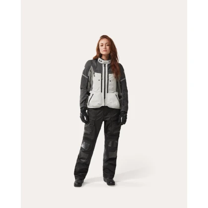 Geacă Moto Damă Touring din Textil REVIT SAND 5 H2O LADIES · Argintiu / Antracit  - 3