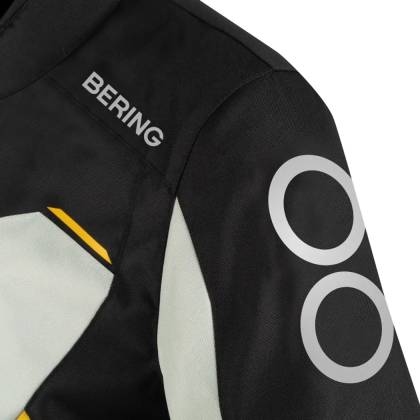 Geacă Moto Touring din Textil BERING ZEPHYR · Negru / Gri / Galben  - 3