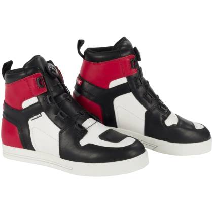 Ghete Moto din Piele BERING REFLEX A-TOP · Negru / Alb / Roșu  - 1
