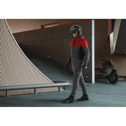 Hanorac Moto BERING HOODIZ VENTED · Gri / Roșu  - 6