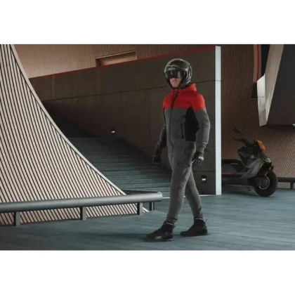 Hanorac Moto BERING HOODIZ VENTED · Negru / Gri  - 6