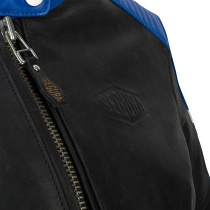 Geacă Moto Damă din Piele SEGURA LADY ROMEO · Negru / Alb  - 5