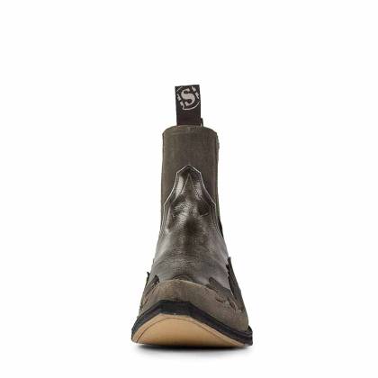 Botine Cowboy SENDRA BOOTS 4660 Mousse Flora Blanco Dirty · Gri  - 2