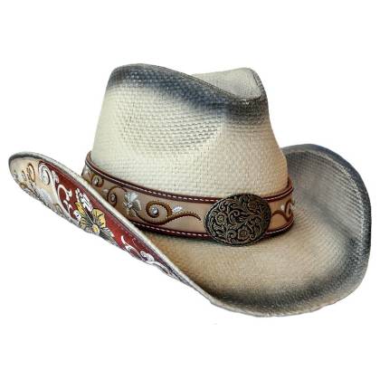 Pălărie Cowboy din Paie WILD WEST PAOLA 
