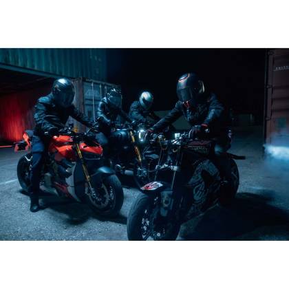 Cască Moto Integrală SHARK SPARTAN RS BLANK MAT SP · Negru / Verde / Mov  - 5