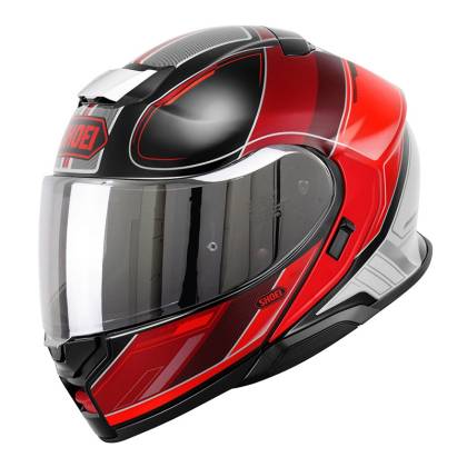 Cască Moto Flip-Up SHOEI NEOTEC 3 SHARPEN TC-1 · Negru / Roșu / Alb  - 1