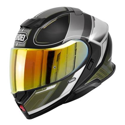 Cască Moto Flip-Up SHOEI NEOTEC 3 SHARPEN TC-11 · Negru / Verde  - 1