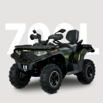ATV LONCIN XWOLF 700L, 686cc, 47,6 CP, 35kW, 2WD/4WD, T3b · Verde