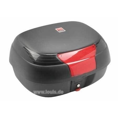 Cutie / Topcase Moto GIVI E42 · Negru / Roșu 