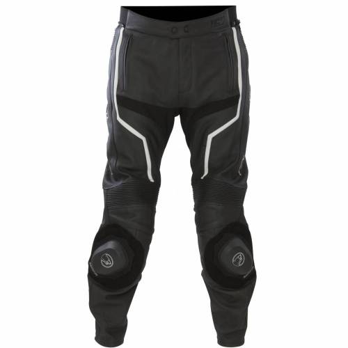Pantaloni Moto din Piele & Textil BERING FLASH · Negru 