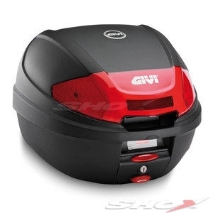 Cutie / Topcase Moto GIVI E300N2 · Negru / Roșu  - 0