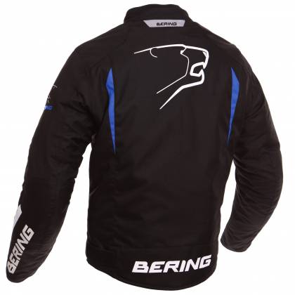 Geacă Moto din Textil BERING FIZIO · Negru / Albastru  - 1