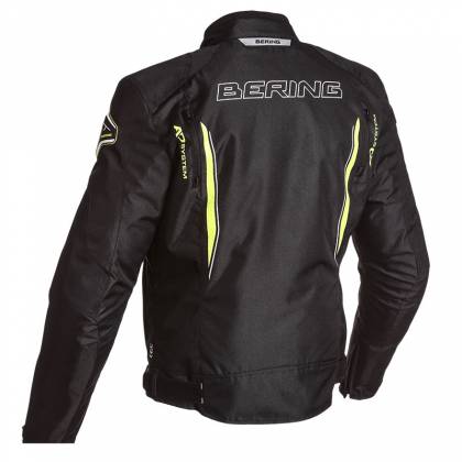 Geacă Moto din Textil BERING ESKADRILLE · Negru / Alb / Verde-fluo  - 5