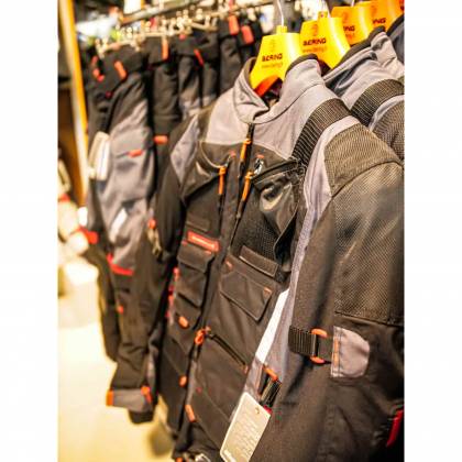 Geacă Moto din Textil SIXGEAR DELTA FORCE · Negru / Gri / Roșu  - 5