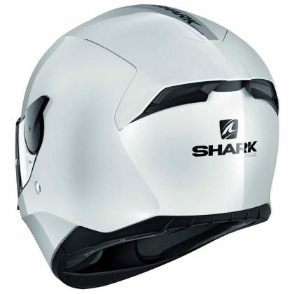 Cască Moto Integrală SHARK D-SKWAL BLANK · Alb  - 2