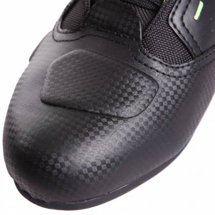 Ghete Moto din Piele & Textil BERING JASPER · Negru / Verde Fluo  - 4