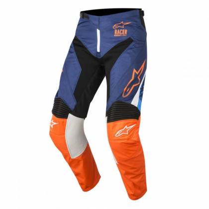 Pantaloni Enduro - Cross ALPINESTARS RACER SUPERMATIC · Albastru / Portocaliu  - 0
