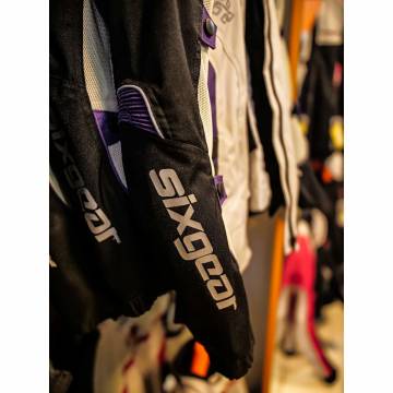 Geacă Moto Damă din Textil SIXGEAR LUNA · Gri / Mov  - 8