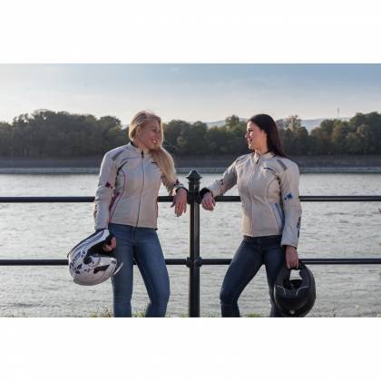 Geacă Moto Damă din Textil SPEED UP PIXIE · Gri / Roz  - 4