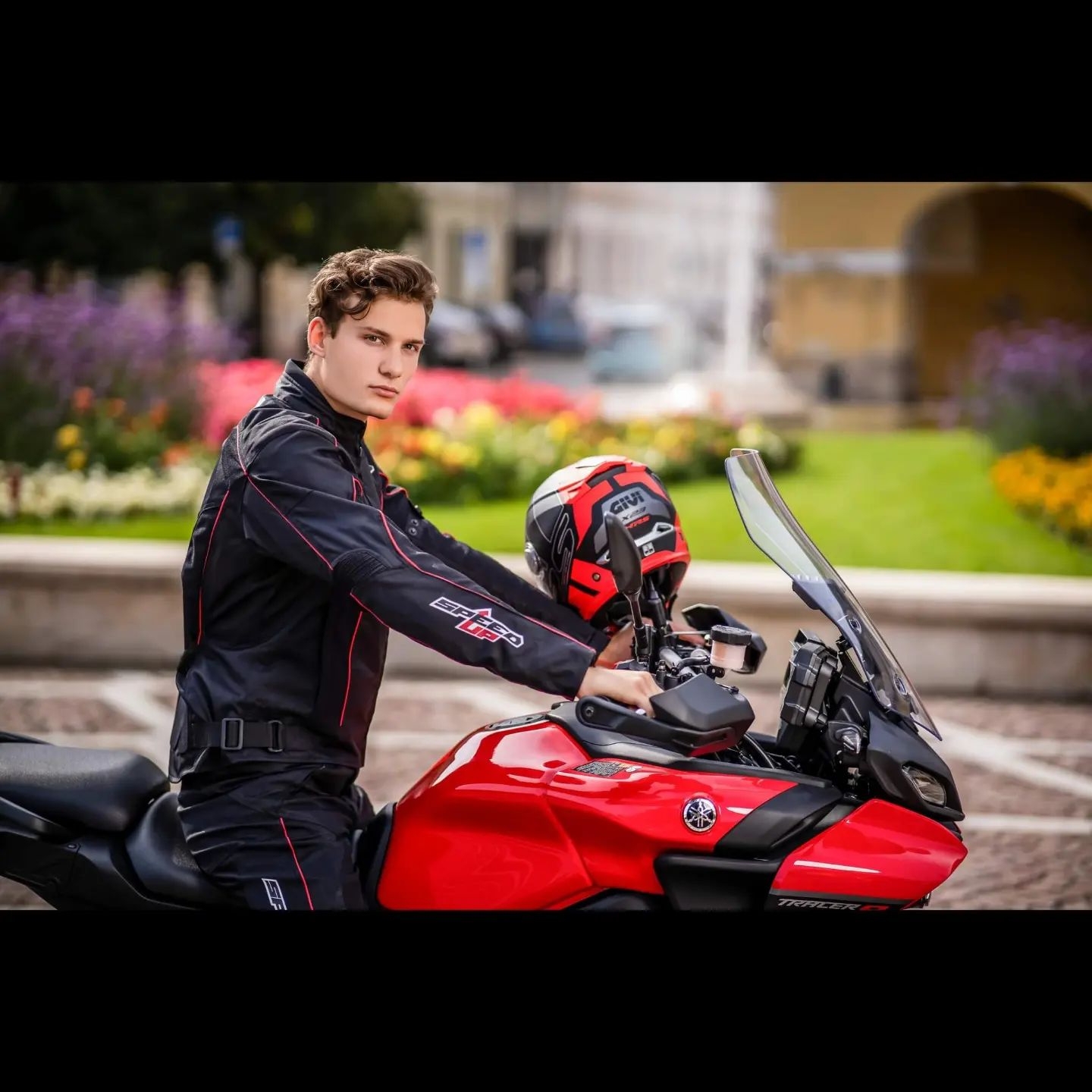 Geacă Moto din Textil SPEED UP ZONE · Negru / Roșu  - 4