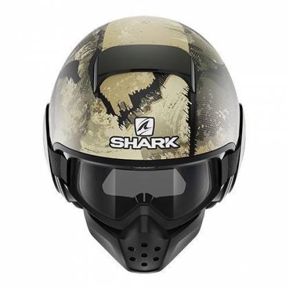 Cască Moto Open Face SHARK DRAK EVOK Camo · Negru / Verde Mat  - 1