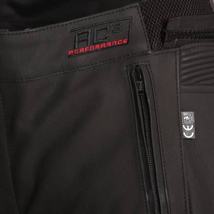 Pantaloni Moto din Piele & Textil BERING SLIDE-R · Negru  - 8