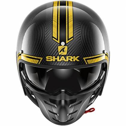 Cască Moto Open Face SHARK S-DRAK CARBON VINTA · Negru / Auriu  - 1