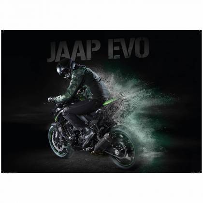 Geacă Moto din Textil BERING JAAP EVO · Negru / Verde  - 3
