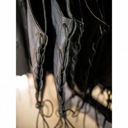 Vestă Moto din Piele SPEED UP INDIAN · Negru  - 5