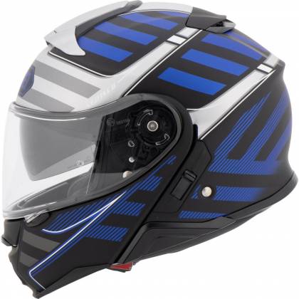Cască Moto Flip-Up SHOEI NEOTEC-II SPLICER TC-2 · Negru / Gri / Albastru  - 4
