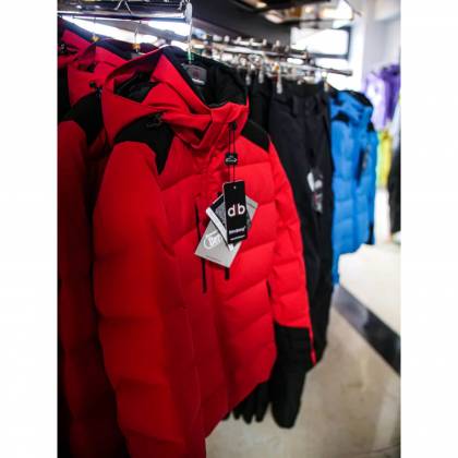 Geacă Outdoor / Schi Puf Damă STRINDBERG 5128 DEV, Dermizax · Roșu / Negru  - 5