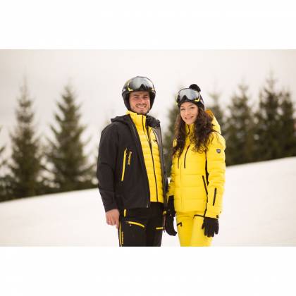 Geacă Outdoor / Schi Puf Damă STRINDBERG 5128 DEV, Dermizax · Galben / Negru  - 5