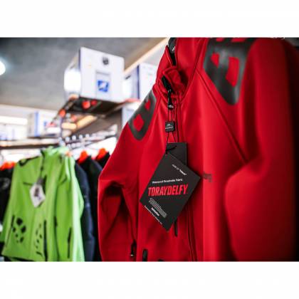 Geacă Softshell Damă STRINDBERG 5025, Toraydelfy · Negru / Roșu  - 4