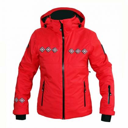 Geacă Outdoor / Schi Damă cu Motive STRINDBERG 5047D, Dermizax · Roșu / Negru  - 6