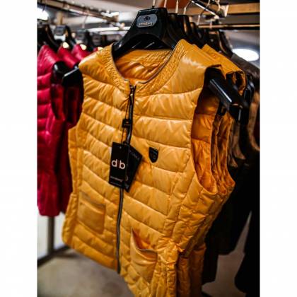 Vestă Puf Damă STRINDBERG 5093 · Galben  - 5