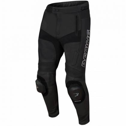 Pantaloni Moto din Piele & Textil BERING TYPE-R · Negru  - 0