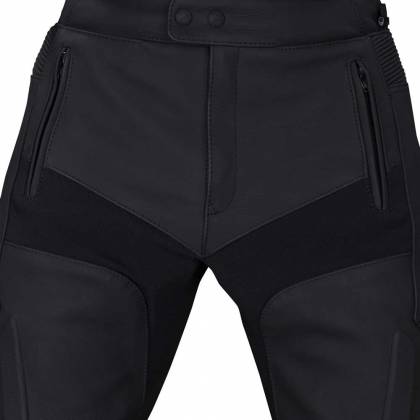 Pantaloni Moto din Piele & Textil BERING TYPE-R · Negru  - 2